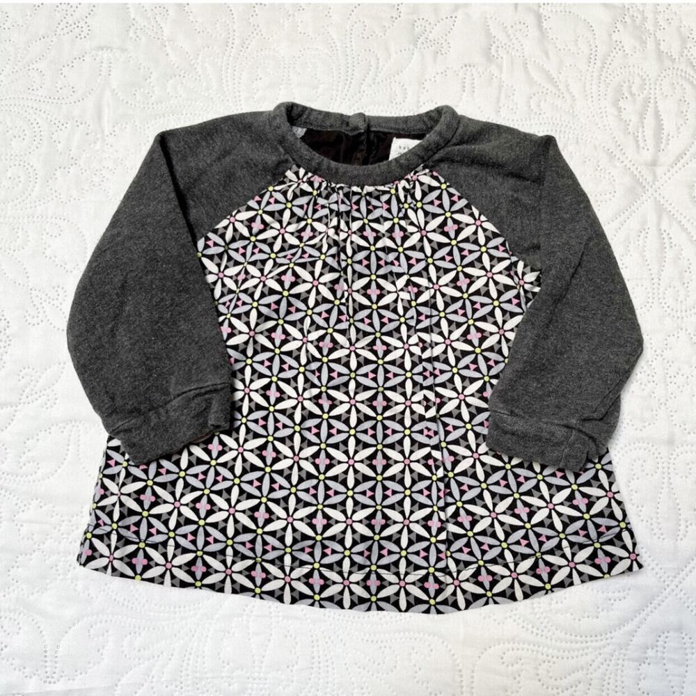 Gap Patterned Raglan Shirt Size 2 - Picture 2 of 5